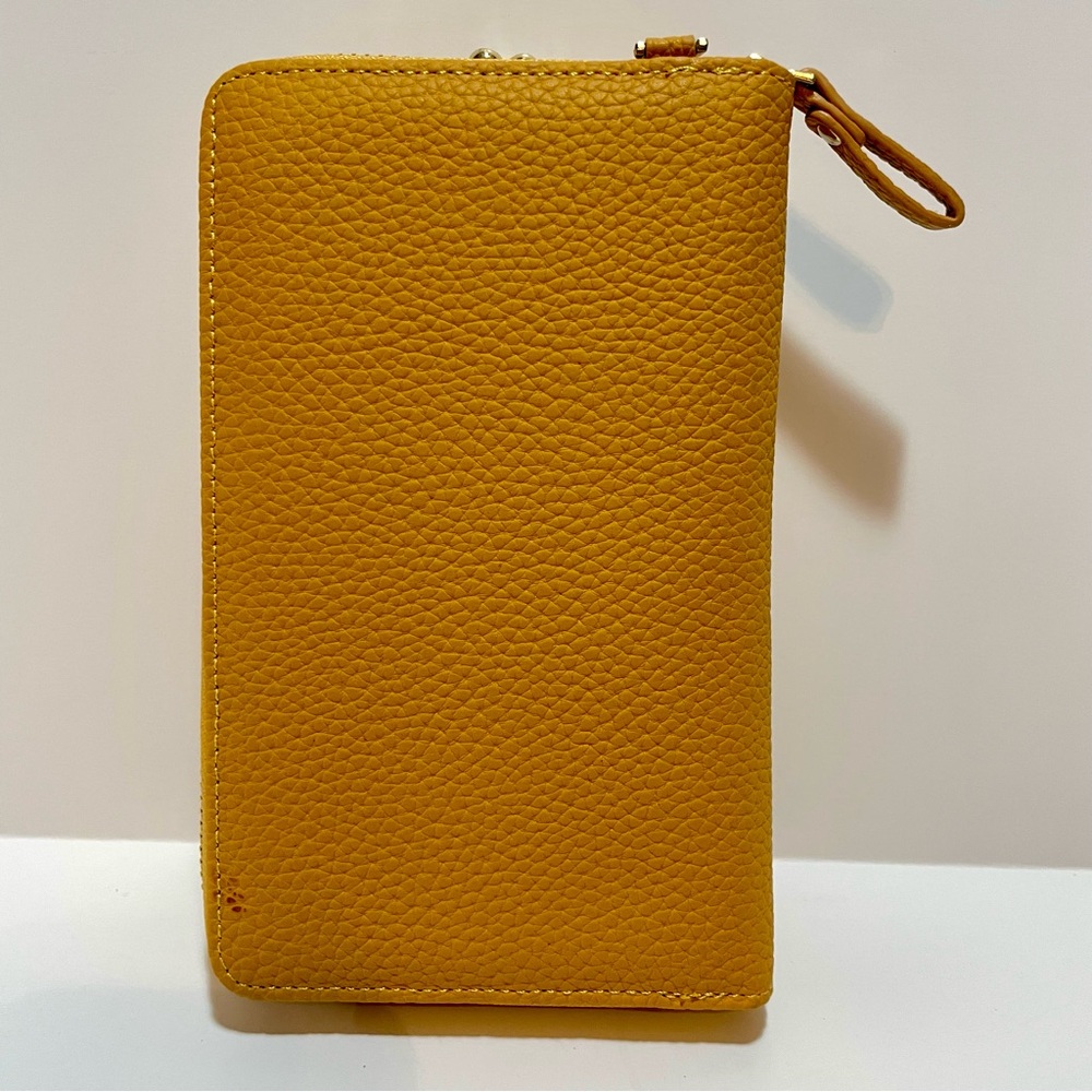 Beallery Yellow Wallet or Small Crossbody Purse Organizer NWOT - Picture 2 of 10